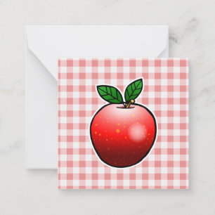 Tarjeta Pequeña Día de las Madres Manzana Roja