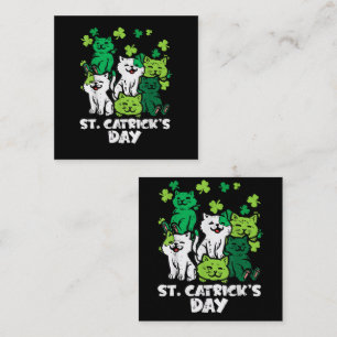 Tarjeta Pequeña Día de San Patricios Gatos Día de San Patricios