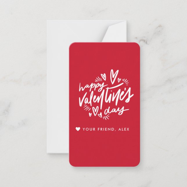 Tarjeta Pequeña Día de San Valentín (Anverso)