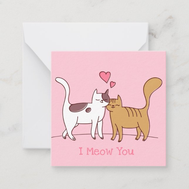 Tarjeta Pequeña Día de San Valentín adorable (Anverso)