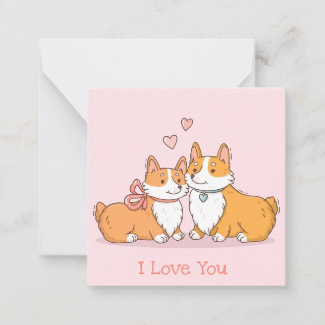 Tarjeta Pequeña Día de San Valentín adorable (Anverso)