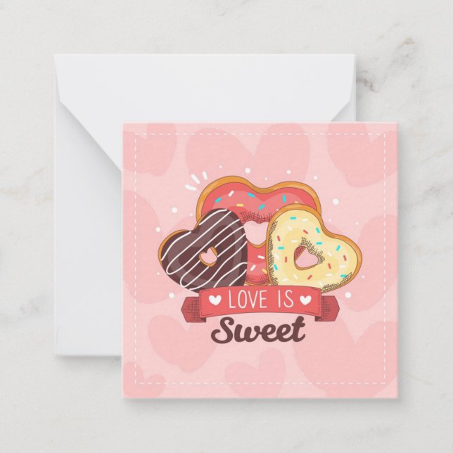 Tarjeta Pequeña Día de San Valentín adorable (Anverso)