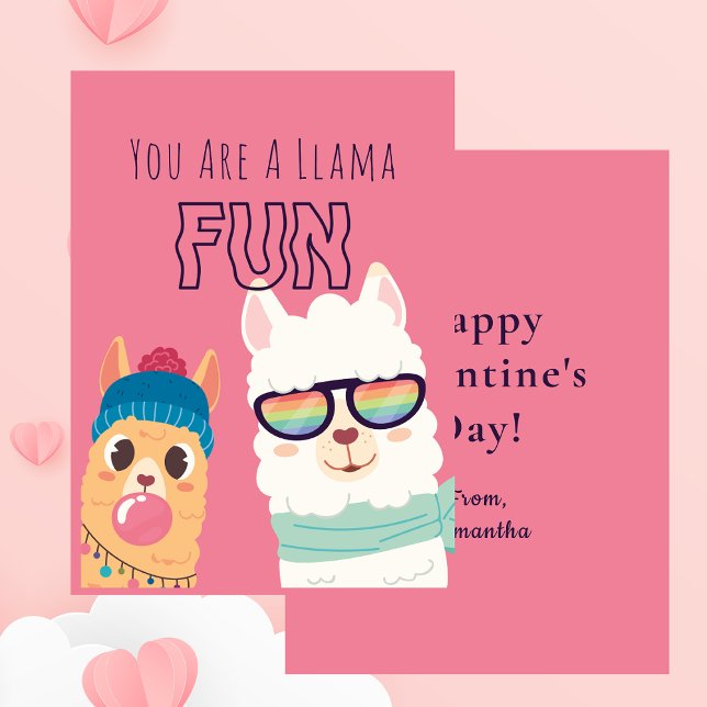 Tarjeta Pequeña Día de San Valentín de aula divertida a nombre (Subido por el creador)
