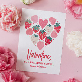 Tarjeta Pequeña Día de San Valentín de Fresa Berry Sweet Kids