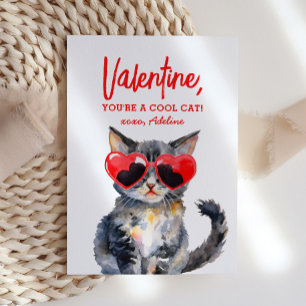 Tarjeta Pequeña Día de San Valentín de gatos gatitos de Guay