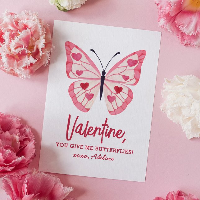 Tarjeta Pequeña Día de San Valentín de niños mariposa (Subido por el creador)