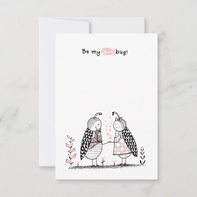 Tarjeta Pequeña Día de San Valentín en el aula (Anverso)