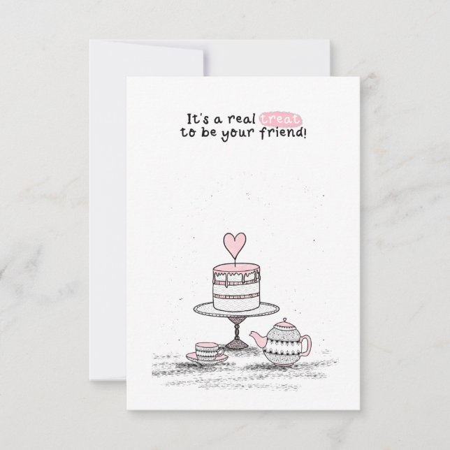 Tarjeta Pequeña Día de San Valentín en el salón de clase (Anverso)