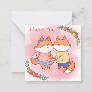 Tarjeta Pequeña Día de San Valentín lindo