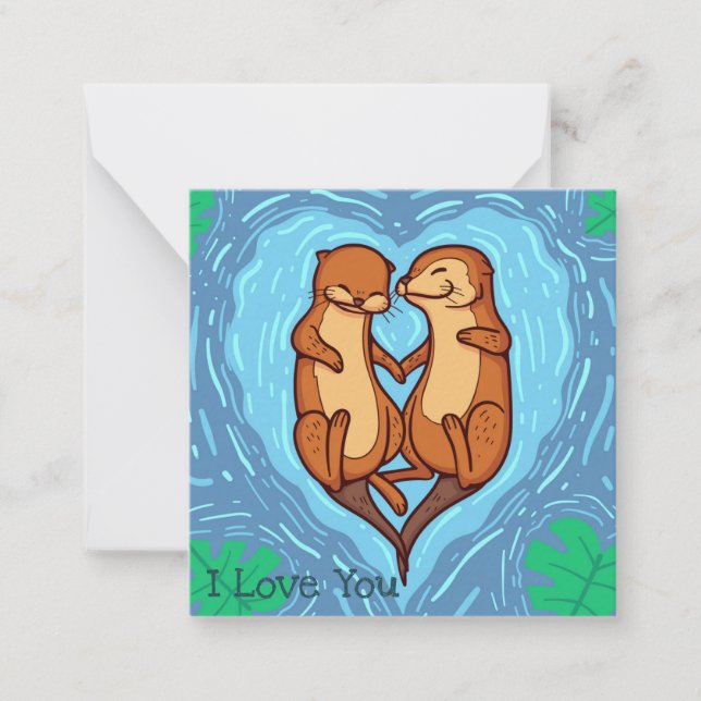Tarjeta Pequeña Día de San Valentín lindo (Anverso)