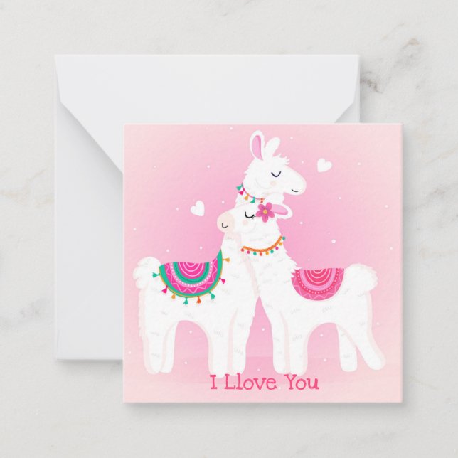 Tarjeta Pequeña Día de San Valentín lindo (Anverso)