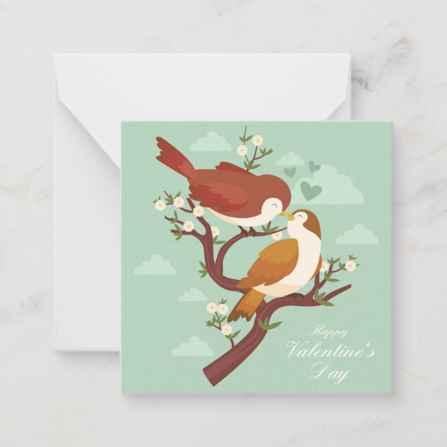 Tarjeta Pequeña Día de San Valentín lindo (Anverso)