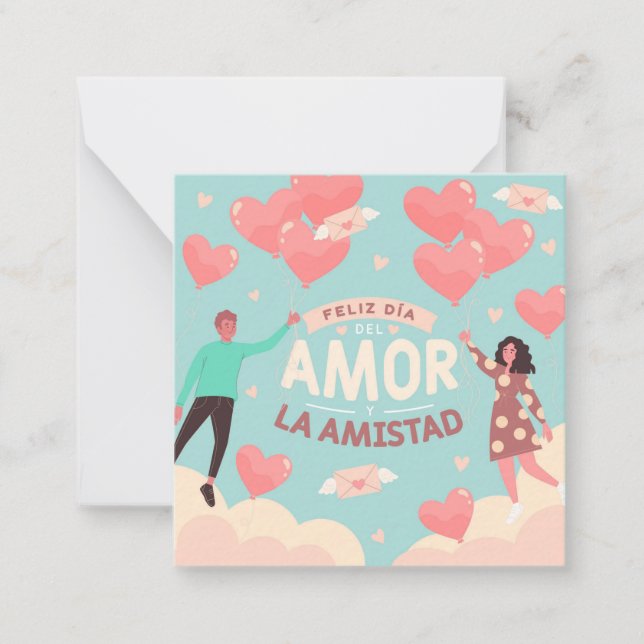 Tarjeta Pequeña Día de San Valentín lindo (Anverso)
