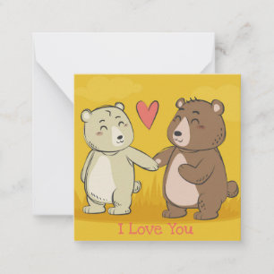 Tarjeta Pequeña Día de San Valentín lindo