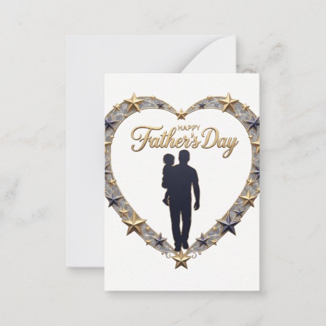 Tarjeta Pequeña Día del Padre (Anverso)