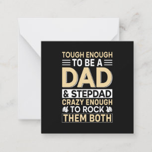 Tarjeta Pequeña Día del Padre Papá y Padrastro Los Hago Rockear