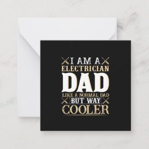Tarjeta Pequeña Día del Padre Soy un electricista papá
