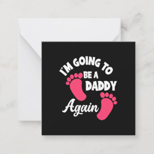 Tarjeta Pequeña Día del Padre   Voy a ser papá otra vez