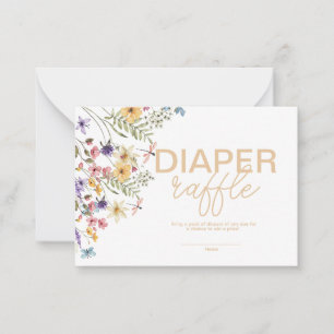 Tarjeta Pequeña Diaper Raffle
