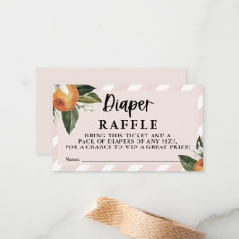 Tarjeta Pequeña Diaper Raffle, Chica Cutie Clementine