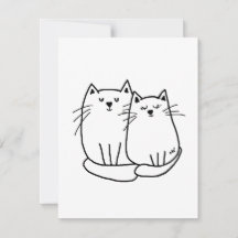 Dibujo de dos gatos