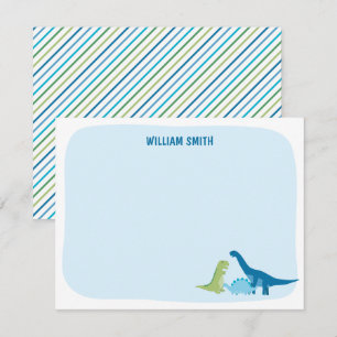 Tarjeta Pequeña Dinosaurio Personalizado 