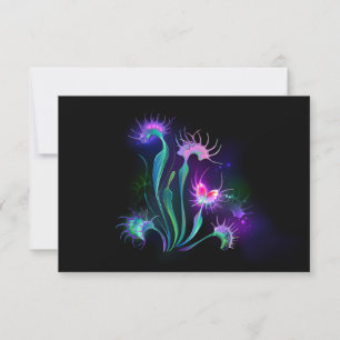 Tarjeta Pequeña Dionea muscipula brillante