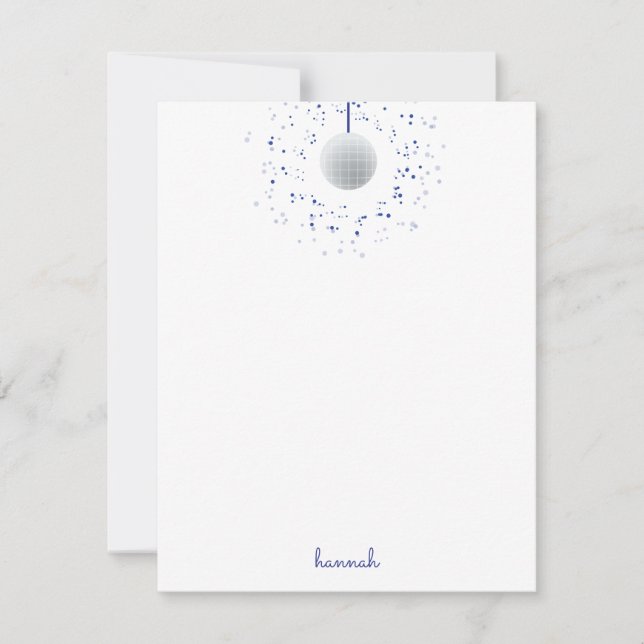 Tarjeta Pequeña Disco Ball Dance (Anverso)