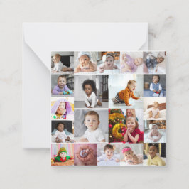 Tarjeta Pequeña Diseña tu propio collage de 20 fotos