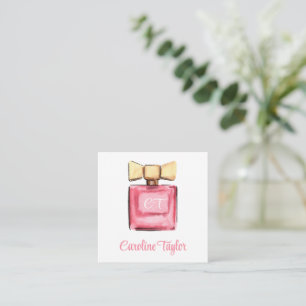 Tarjeta Pequeña Diseñador de acuarela Gabinete Perfume Parfum Gift