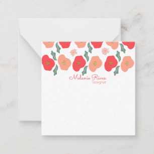 Tarjeta Pequeña Diseñador de patrones florales de primavera Negoci
