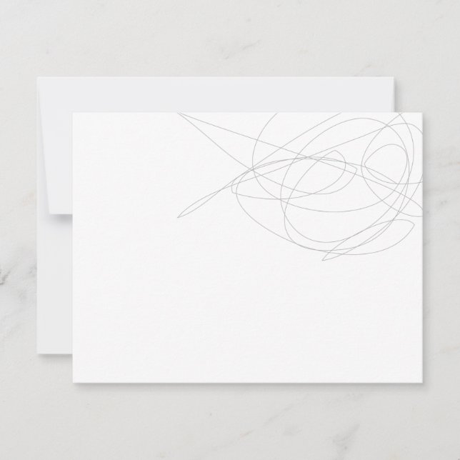 Tarjeta Pequeña DISEÑADOR SCRIBBLE Stationery/Notecard (Anverso)