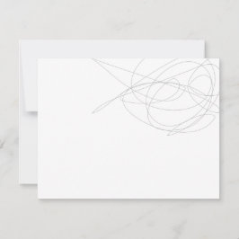 Tarjeta Pequeña DISEÑADOR SCRIBBLE Stationery/Notecard