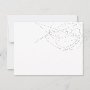 Tarjeta Pequeña DISEÑADOR SCRIBBLE Stationery/Notecard