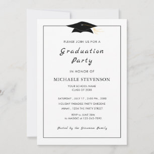 Tarjeta Pequeña Diseñar su propio Golors Fonts Graduation Invitati