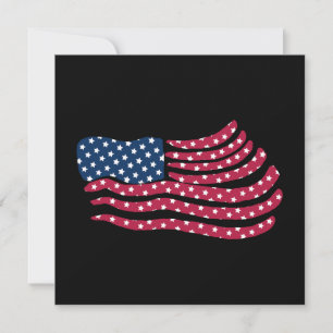 Tarjeta Pequeña Diseño De Bandera Blanca Y Azul Rojas