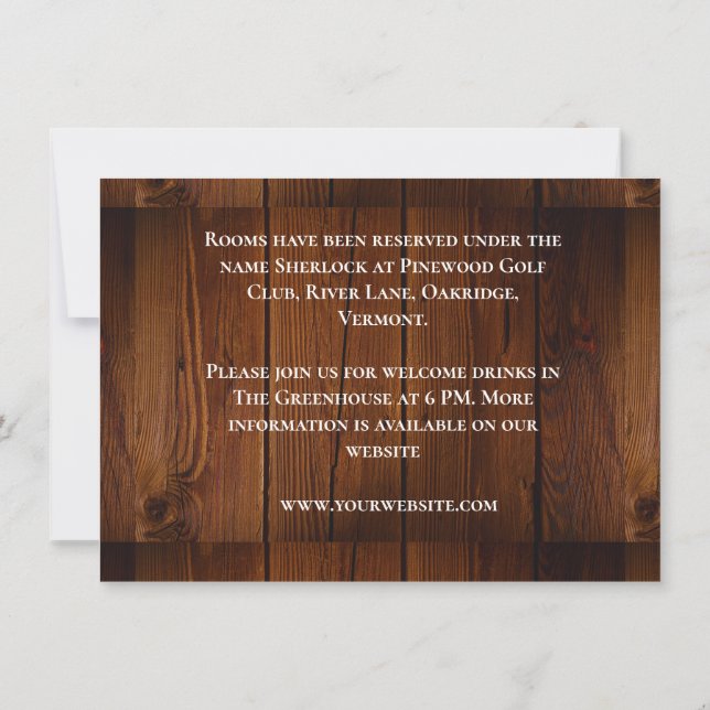 Tarjeta Pequeña Diseño de Boda floral de hoja verde azul blanco (Reverso)