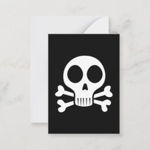 Tarjeta Pequeña Diseño de calavera pirata