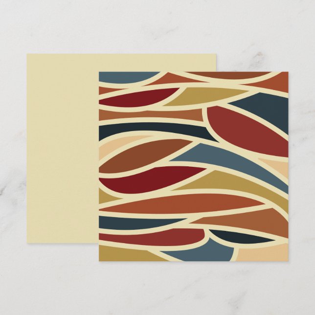 Tarjeta Pequeña Diseño de estilo de vidrio templado geométrico opa (Anverso / Reverso)