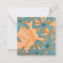 Diseño de Hoja Contemporáneo Melocotón