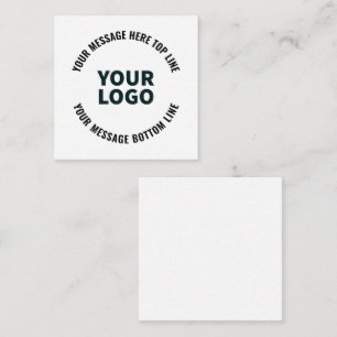 Tarjeta Pequeña Diseño de logotipo o imagen   Texto editable en ne