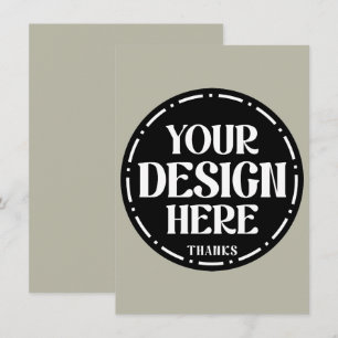 Tarjeta Pequeña Diseño de regalo personalizado de agradecimiento a