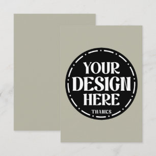 Tarjeta Pequeña Diseño de regalo personalizado de agradecimiento a