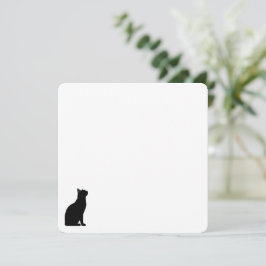 Tarjeta Pequeña Diseño de siluetas de mascotas lindas - Gatos 1