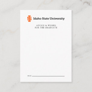 Tarjeta Pequeña Diseño del Logo Oficial de la Universidad Estatal