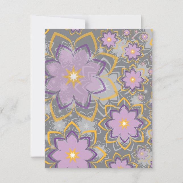 Tarjeta Pequeña Diseño floral 10 (Anverso)
