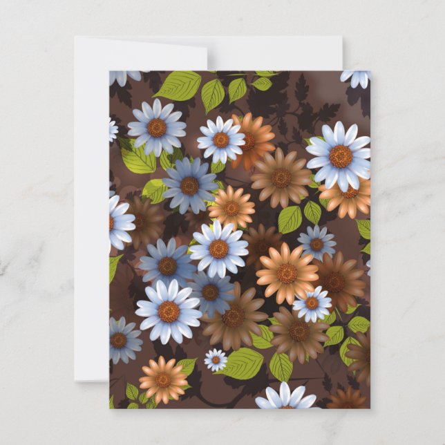 Tarjeta Pequeña Diseño floral 2 (Anverso)