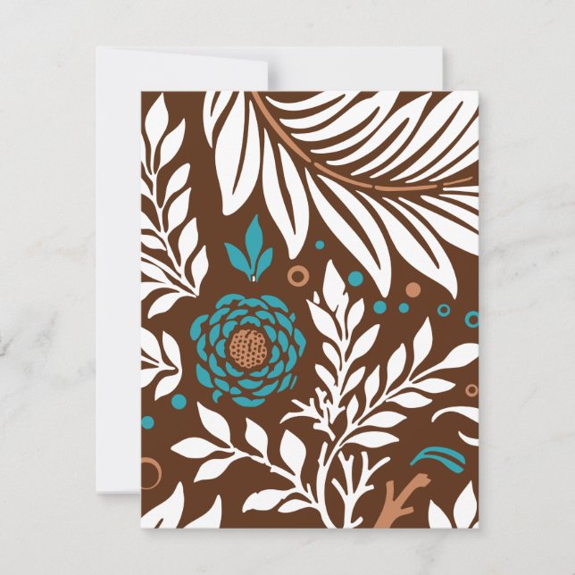 Tarjeta Pequeña Diseño floral 23 (Anverso)