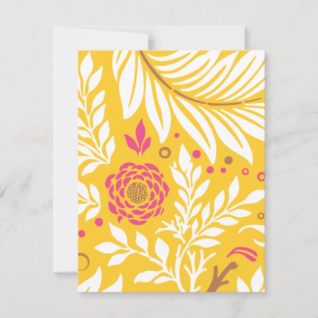 Tarjeta Pequeña Diseño floral 24 (Anverso)