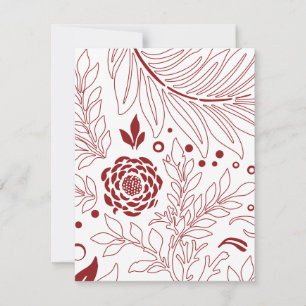 Tarjeta Pequeña Diseño floral 28